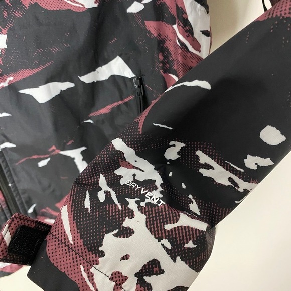 The North Face Antora Printed Jacket DryVent Rain Coat Womens XL Abstract - Picture 6 of 10